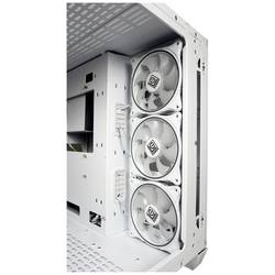 LC Power Gaming 807W midi tower PC skříň bílá 4 předinstalované ventilátory