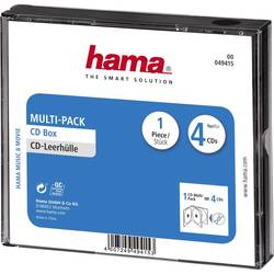 Hama obal na CD 4 CD/DVD/Blu-ray polystyren černá 1 ks (š x v x h) 142 x 125 x 24 mm 00049415