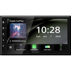 Kenwood JVC - Kenwood Electronics DMX5023DABS Schwarz 2 DIN 22 W NTSC PAL AAC FLAC MP3 multimediální přehrávač do auta (2 DIN) Android Auto™, Apple CarPlay,