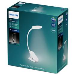 Philips LED Forys Clip DSK206 8720169194397 Akumulátorová stolní LED lampa LED pevně vestavěné LED 5 W bílá