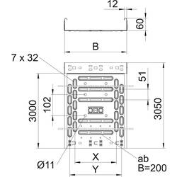 OBO Bettermann 6047638 kabelový žlab (d x š x v) 3 m x 200.00 mm x 60.00 mm 3 m
