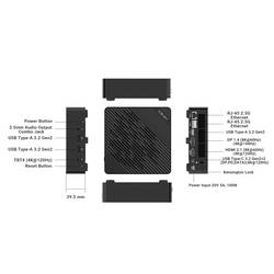 Minix mini PC (HTPC) Elite EU512-AI Intel® Core™ Ultra 5 125H 4.5 GHz 16 GB RAM 512 GB SSD Intel Win 11 Pro Elite EU512-AI