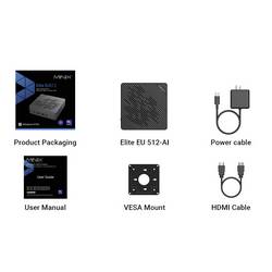 Minix mini PC (HTPC) Elite EU512-AI Intel® Core™ Ultra 5 125H 4.5 GHz 16 GB RAM 512 GB SSD Intel Win 11 Pro Elite EU512-AI