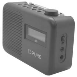 Pure Elan One2 Charcoal EU/UK/AU 252517 kapesní rádio, DAB+, FM, Bluetooth, DAB+, černá