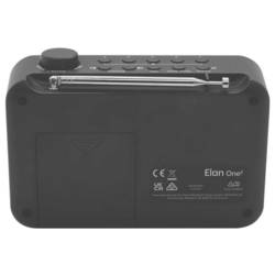 Pure Elan One2 Charcoal EU/UK/AU 252517 kapesní rádio, DAB+, FM, Bluetooth, DAB+, černá