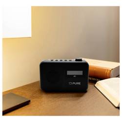 Pure Elan One2 Charcoal EU/UK/AU 252517 kapesní rádio, DAB+, FM, Bluetooth, DAB+, černá