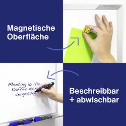 magnetoplan bílá popisovací tabule CC (š x v) 2400 mm x 1200 mm bílá emailový nátěr vč. odkládací misky