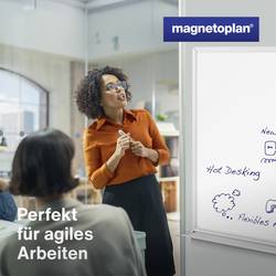 magnetoplan bílá popisovací tabule CC (š x v) 2400 mm x 1200 mm bílá emailový nátěr vč. odkládací misky