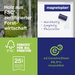 magnetoplan bílá popisovací tabule CC (š x v) 2400 mm x 1200 mm bílá emailový nátěr vč. odkládací misky