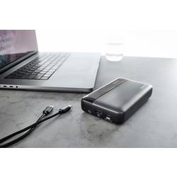 Intenso HE20000 grey powerbanka Li-Ion, 20000 mAh, Quick Charge, Dodávka energie, USB-A, USB-C®, šedočerná