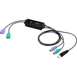 ATEN KVM kabel [1x USB, PS/2 - 1x USB, PS/2] 0.8 m černá