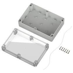 TRU COMPONENTS 6U07211408437 TC-13865164 Průmyslová skříň 209.7 x 139.8 x 75 ABS, polykarbonát světle šedá, transparentní 1 ks