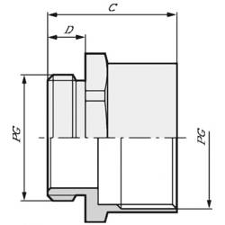 LAPP 52100060 SKINDICHT ZS PG 21 PG21 PG21 polyetylén mosaz 50 ks