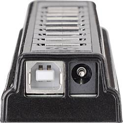 Manhattan 161572 USB Hub 10 portů USB-A USB 2.0 480 MBit/s černá, stříbrná Manhattan USB-A 10-Port Desktop Hub, 10x USB-A Ports, 480 Mbps (USB 2.0)