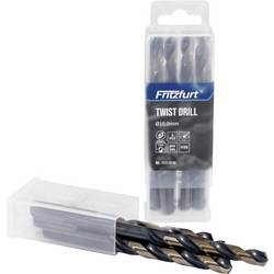 FRITZFURT 1111-3900 kovový spirálový vrták, 5dílná, 9 mm, délka 125 mm, odolný proti korozi , DIN 338, Trojboká stopka, 5 ks