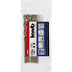 kwb 248050 HSS-Co spirálový vrták 1 ks 5 mm Celková délka 86 mm M35 DIN 338 válcová stopka 1 ks