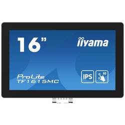 Iiyama ProLite TF1615MC-B1 dotykový monitor Energetická třída (EEK2021): E (A - G) 39.6 cm (15.6 palec) 1920 x 1080 Pixel 16:9 25 ms HDMI™, DisplayPort, VGA,