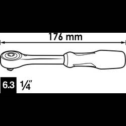 Vigor V5436 V5436 ráčna 176 mm