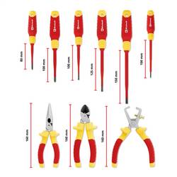Einhell VDE Werkzeug-Set 9-tlg. Einleger Pad, 370524 vložka, 9dílná