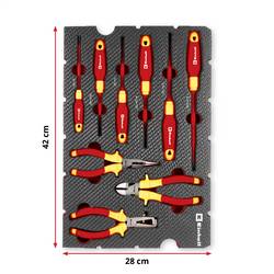 Einhell VDE Werkzeug-Set 9-tlg. Einleger Pad, 370524 vložka, 9dílná