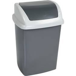 Maul 9521087 odpadkový koš, 10 l, plast, (š x v x h) 250 x 370 x 200 mm, tmavě šedá , se samouzavíracím víkem, 1 ks