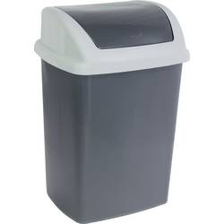 Maul 9522487 odpadkový koš, 24 l, plast, (š x v x h) 330 x 590 x 270 mm, šedá, se samouzavíracím víkem, 1 ks