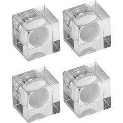Maul neodymový magnet (d x š x v) 1.5 x 1.5 x 1.5 cm krychle čiré sklo 4 ks 6168105