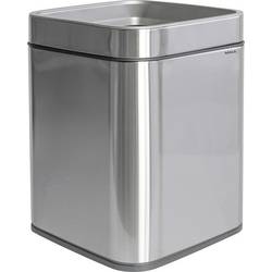 Maul 9501594 odpadkový koš, 15 l, nerezová ocel, (š x v x h) 253 x 334 x 253 mm, černá, stříbrná, 1 ks
