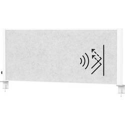 Maul 9762202 dělicí příčka na stůl fleece světle šedá, bílá