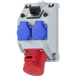 PC Electric 160825521 rozbočovač šedá, modrá, červená
