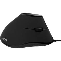 LogiLink ID0158 optická ergonomická myš, přenos USB, 5 tlačítko, 1000 dpi, černá