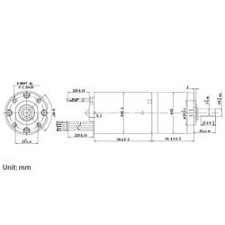 TRU COMPONENTS stejnosměrný elektromotor převodový TC-NPG24229BL, TC-13609556, 24 V/DC, 2.5 A, 3.5 Nm, 69 ot./min, hriadeľ 8 mm, 1 ks