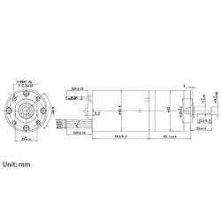 TRU COMPONENTS stejnosměrný elektromotor převodový TC-NPG242048BL, TC-13609532, 24 V/DC, 2.5 A, 0.65 Nm, 470 ot./min, hriadeľ 8 mm, 1 ks
