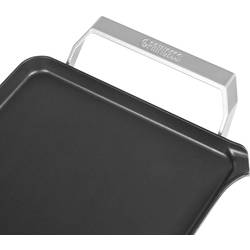 Princess Table Chef Premium XL elektrický gril, stolní gril Teppan Yaki, stříbrná (matná), černá