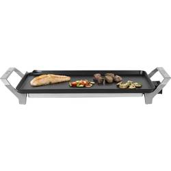 Princess Table Chef Premium XL elektrický gril, stolní gril Teppan Yaki, stříbrná (matná), černá