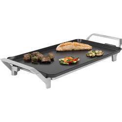 Princess Table Chef Premium XL elektrický gril, stolní gril Teppan Yaki, stříbrná (matná), černá