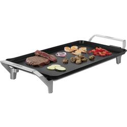 Princess Table Chef Premium XL elektrický gril, stolní gril Teppan Yaki, stříbrná (matná), černá