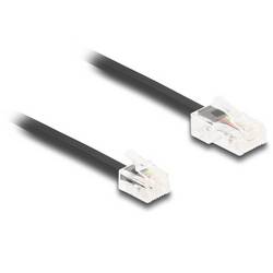 Delock telefonní kabel 2 m černá