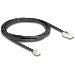 Delock telefonní kabel 2 m černá