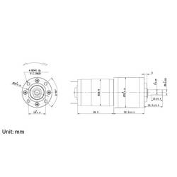 TRU COMPONENTS stejnosměrný elektromotor převodový TC-NPG240405, TC-13609508, 24 V/DC, 0.6 A, 0.294 Nm, 92 ot./min, hriadeľ 6 mm, 1 ks