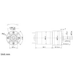 TRU COMPONENTS stejnosměrný elektromotor převodový TC-NPG1206006, TC-13609492, 12 V/DC, 1.0 A, 0.034 Nm, 1043 ot./min, hriadeľ 6 mm, 1 ks