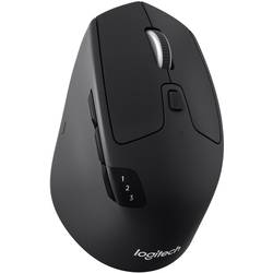Logitech M720 Triathlon optická myš, přenos Bluetooth®, bezdrátový, 8 tlačítko, 1000 dpi, černá