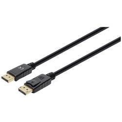 Manhattan DisplayPort kabel Konektor DisplayPort, Konektor DisplayPort 2.00 m černá 355575 třížilový stíněný, PVC plášť, pozlacené kontakty Kabel DisplayPort