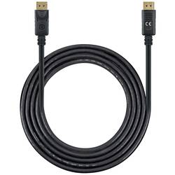 Manhattan DisplayPort kabel Konektor DisplayPort, Konektor DisplayPort 2.00 m černá 355575 třížilový stíněný, PVC plášť, pozlacené kontakty Kabel DisplayPort