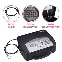 Master Lock P40020 pouzdro na dokumenty (š x v x h) 74 x 254 x 201 mm černá