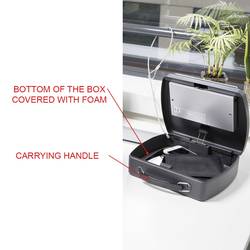 Master Lock P40020 pouzdro na dokumenty (š x v x h) 74 x 254 x 201 mm černá