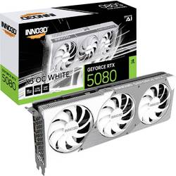 Inno 3D grafická karta Nvidia RTX 5080 X3 OC White 16GB G 16 GB GDDR7 RAM PCIe x16 HDMI® 2.1, DisplayPort 2.1 NVIDIA G-Sync , přetaktovaná