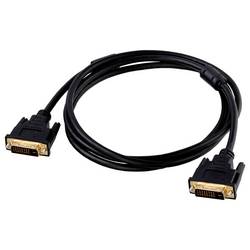 Akyga DVI kabel DVI-D 24+1pol. Zástrčka 1.8 m černá AK-AV-06 pozlacené kontakty DVI kabel