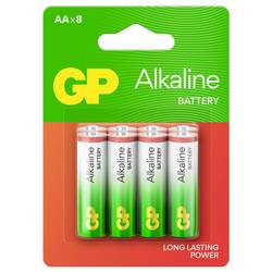 GP AA Batterie GP Alkaline 1,5V 8 Stück tužková baterie AA 1.5 V, 8 ks