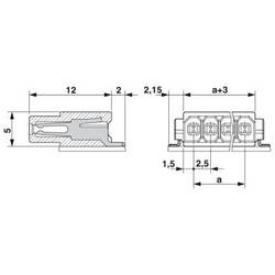 Phoenix Contact konektor do DPS 3, rozteč 2.5 mm, 1815206, 500 ks #####Tape and Reel